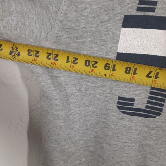 Vtg Tommy Hilfiger Adult Mens L Gray USA Made Crew Neck Sweatshirt Double Sided - Picture 11 of 12